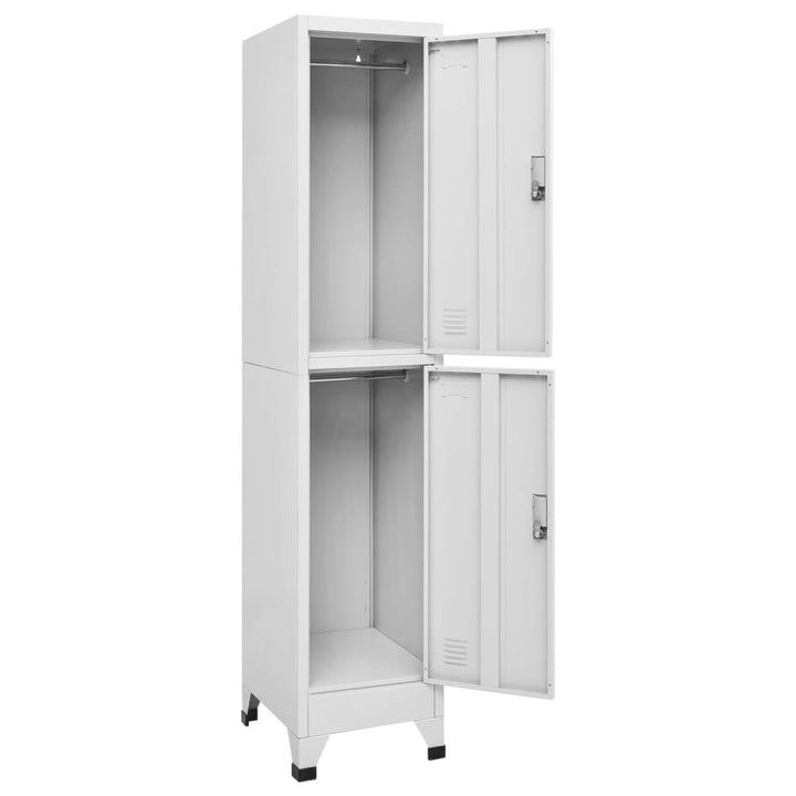 lockerskab med to rum 38x45x180 cm