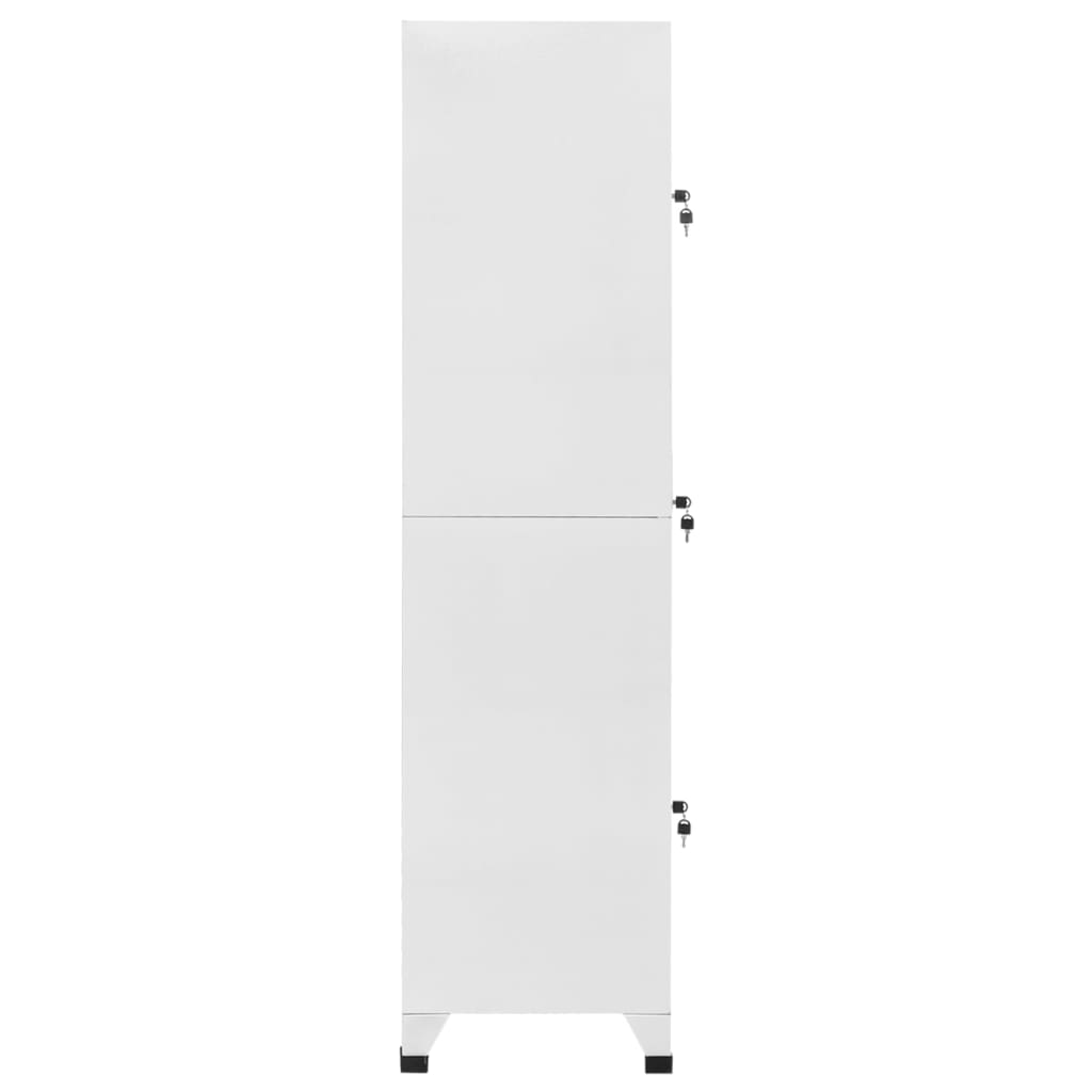 lockerskab med tre rum 38x45x180 cm