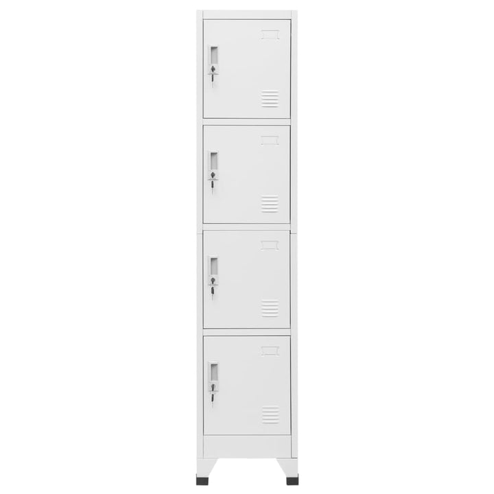 lockerskab med fire rum 38x45x180 cm