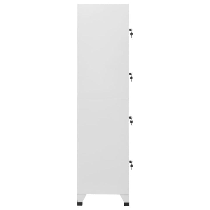 lockerskab med fire rum 38x45x180 cm