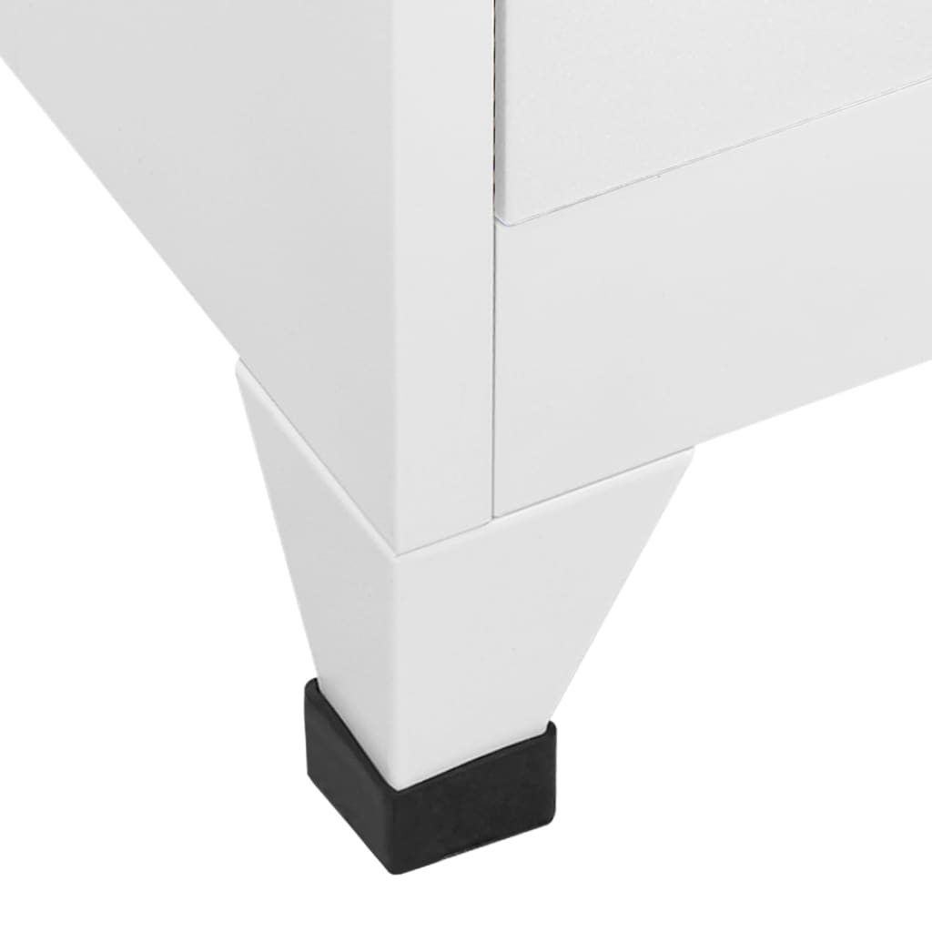 lockerskab med fire rum 38x45x180 cm
