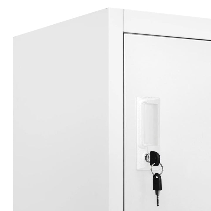 lockerskab med 12 rum 90x45x180 cm