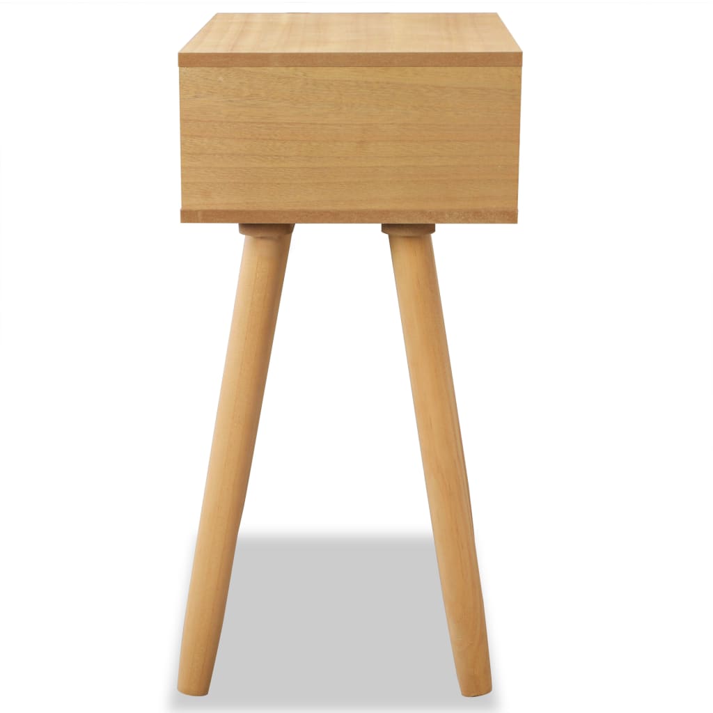 sengebord 2 stk. massivt fyrretræ 40 x 30 x 61 cm brun