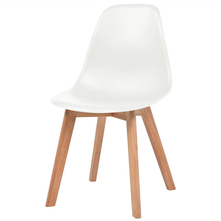 spisebordsstole 6 stk. plastik hvid