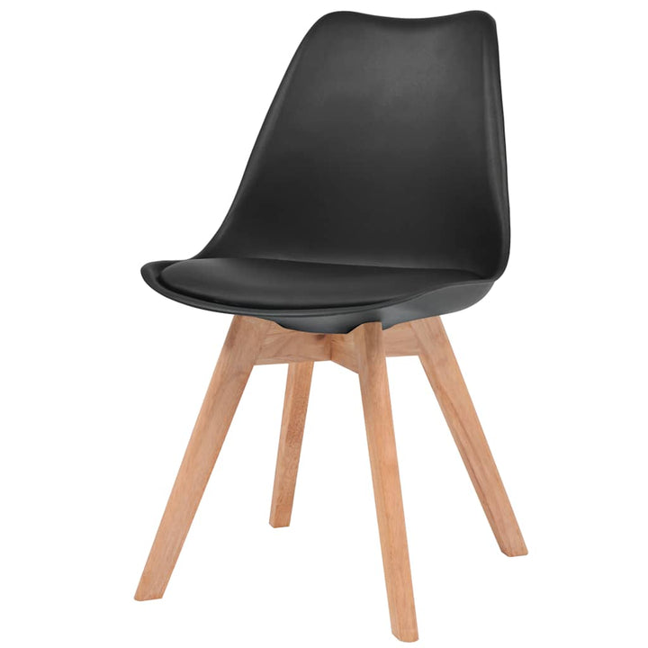 spisebordsstole 4 stk. plastik sort