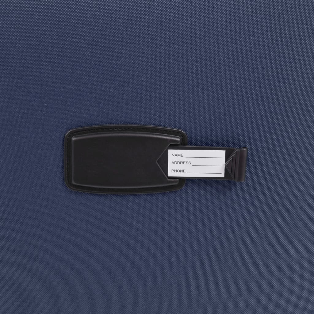 softcase-trolleysæt 3 stk. marineblå