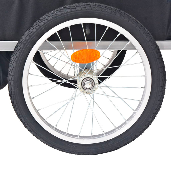 cykelanhænger 30 kg rød og sort