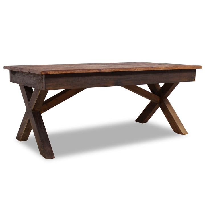 sofabord 110x60x45 cm blandet genbrugstræ
