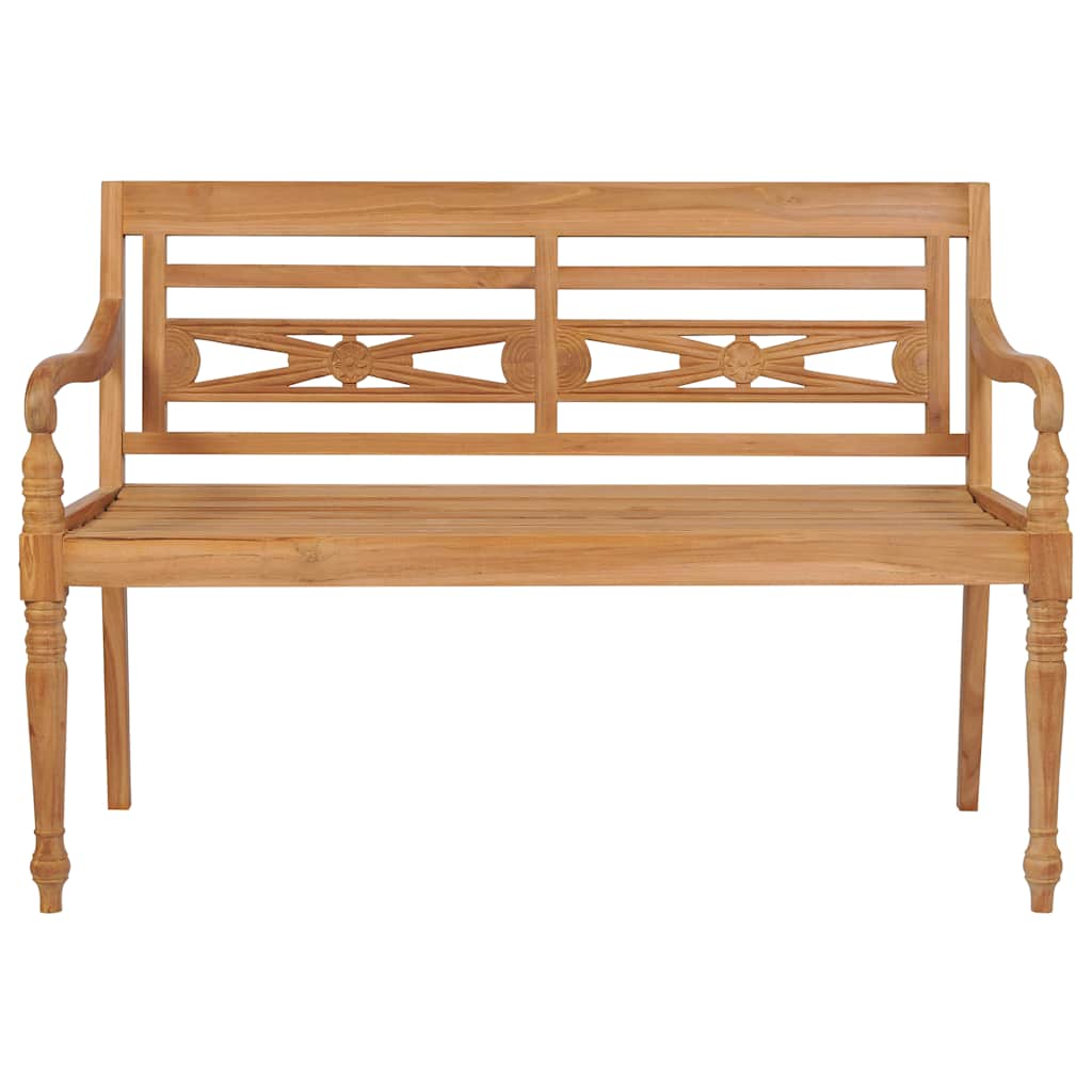 Batavia-bænk 120 cm teaktræ