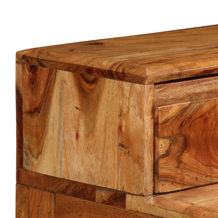 skrivebord med skuffer massivt træ 88 x 50 x 90 cm