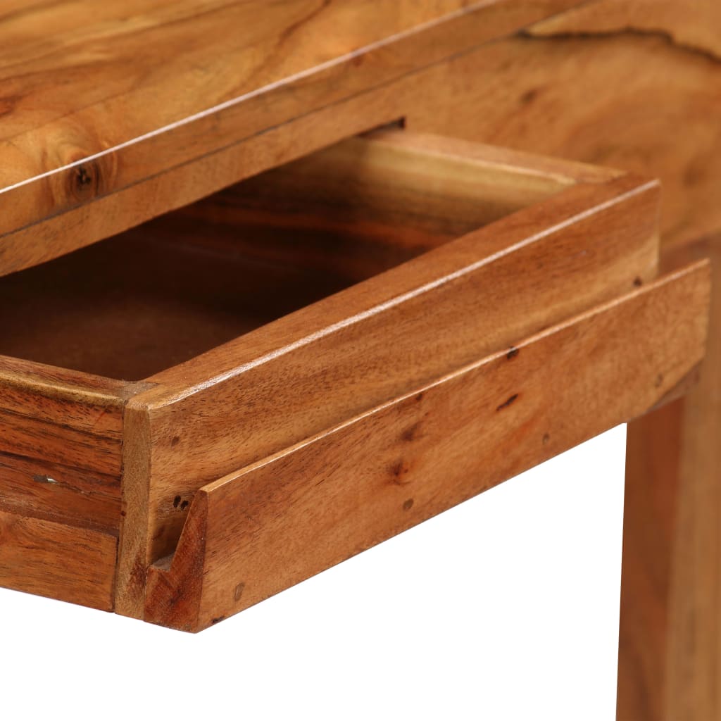 skrivebord med skuffer massivt træ 88 x 50 x 90 cm