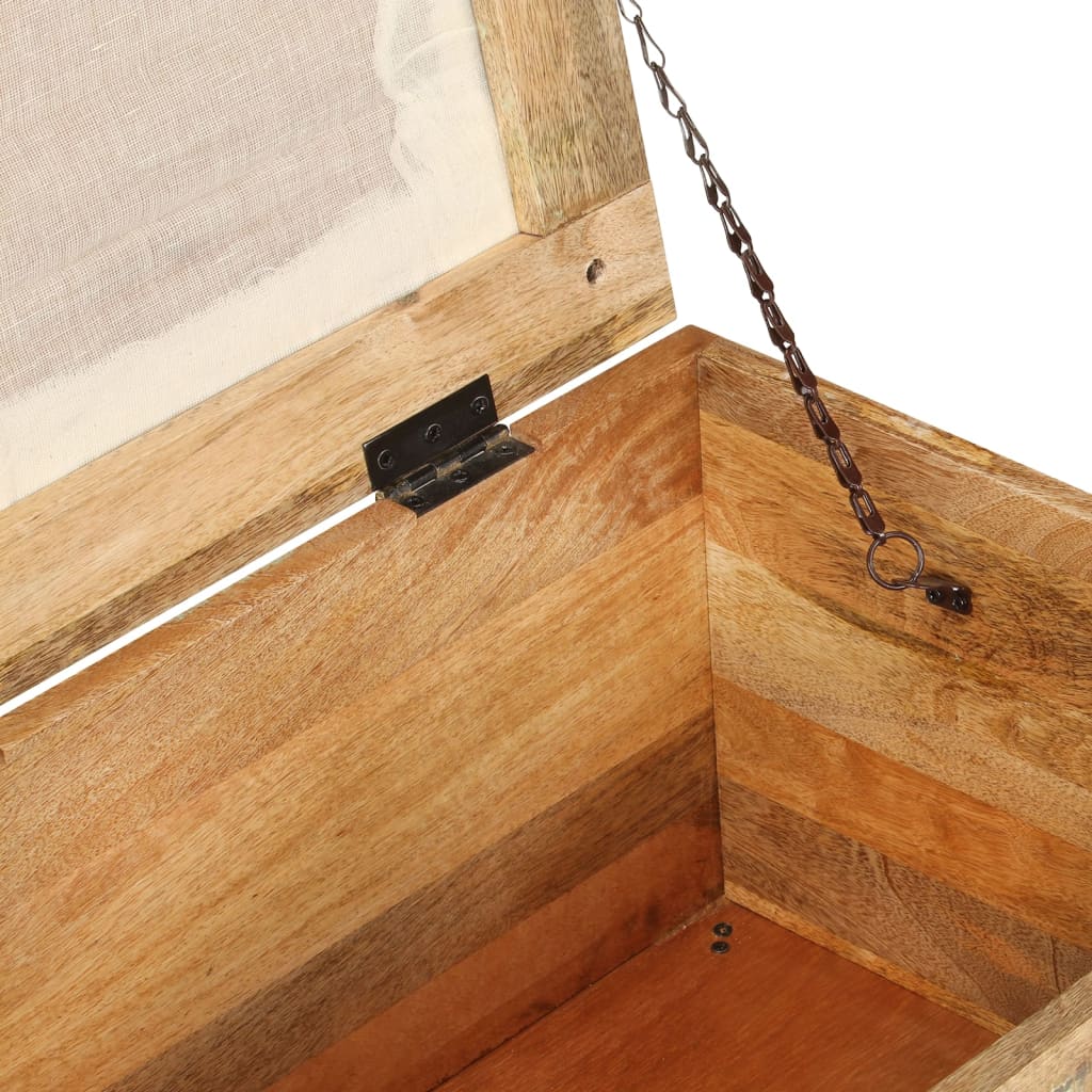 opbevaringsbænk 80x40x40 cm massivt genbrugstræ