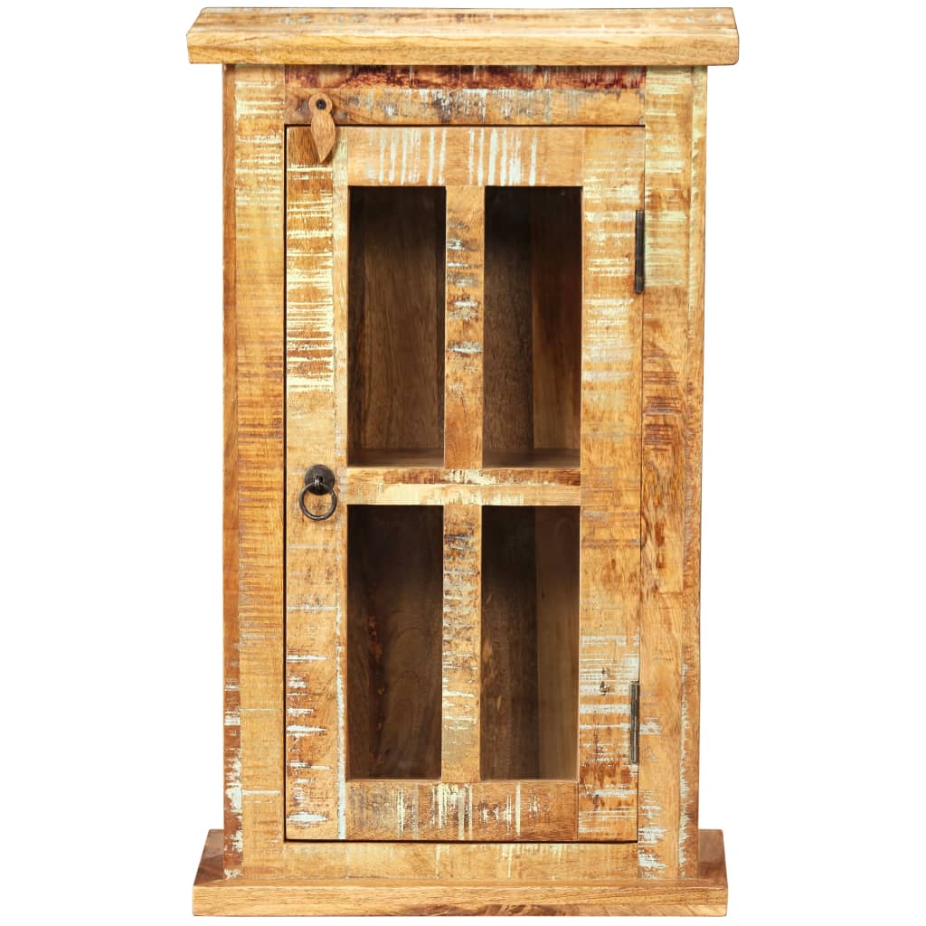 vægskab 44x21x72 cm massivt genbrugstræ