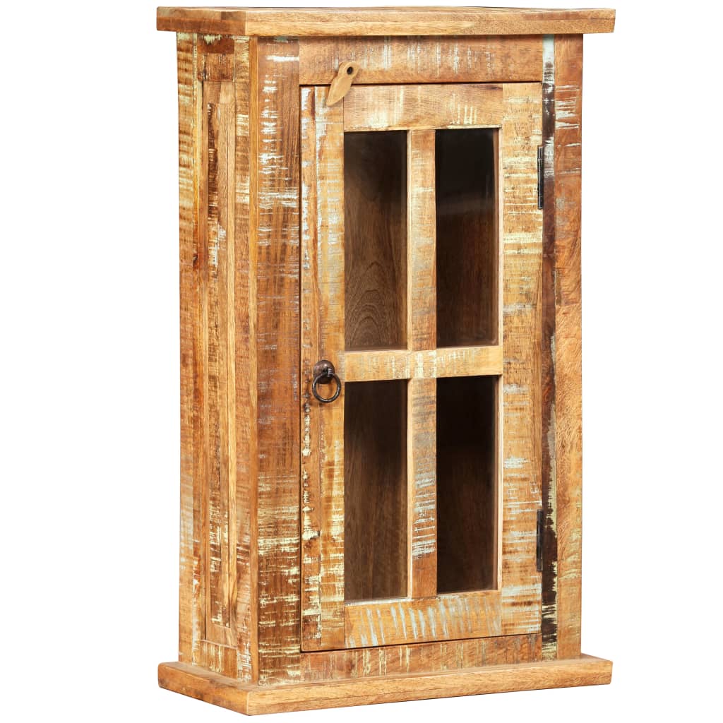 vægskab 44x21x72 cm massivt genbrugstræ