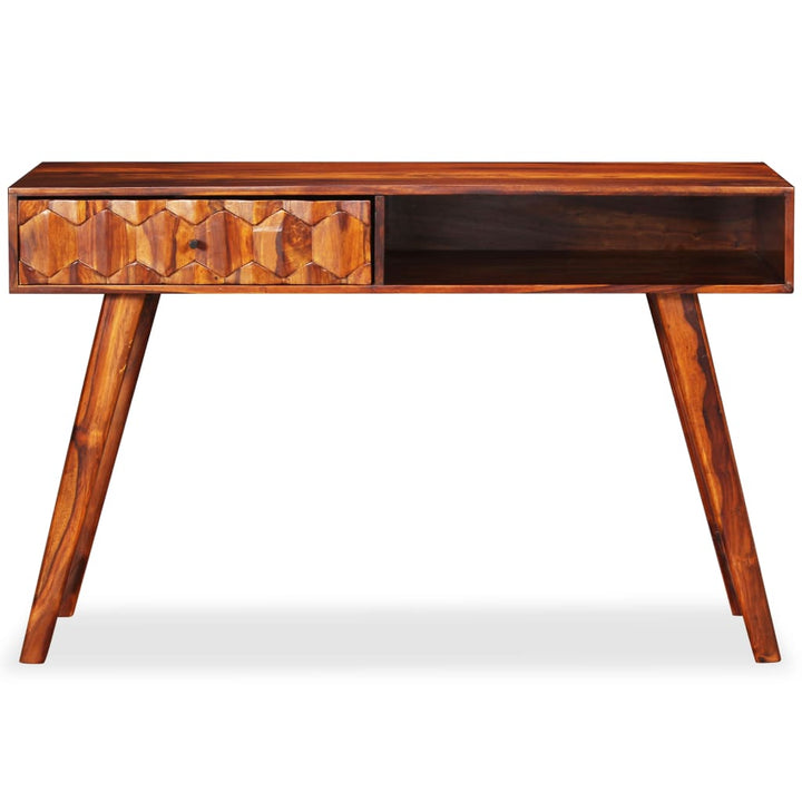skrivebord massivt akacietræ 118 x 50 x 76 cm