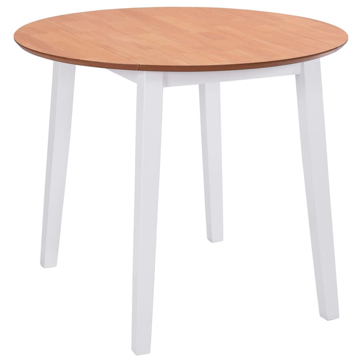 klapbord rundt MDF hvid