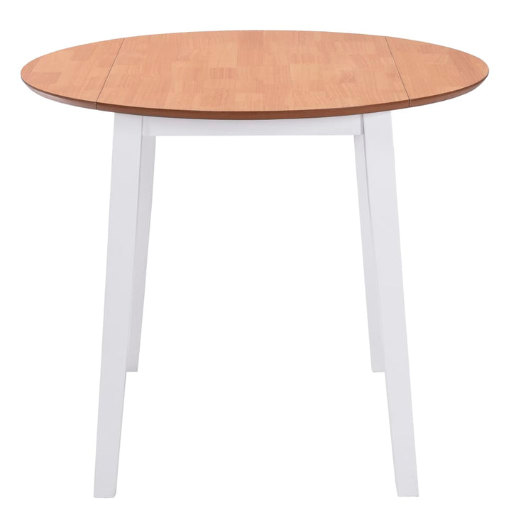 klapbord rundt MDF hvid