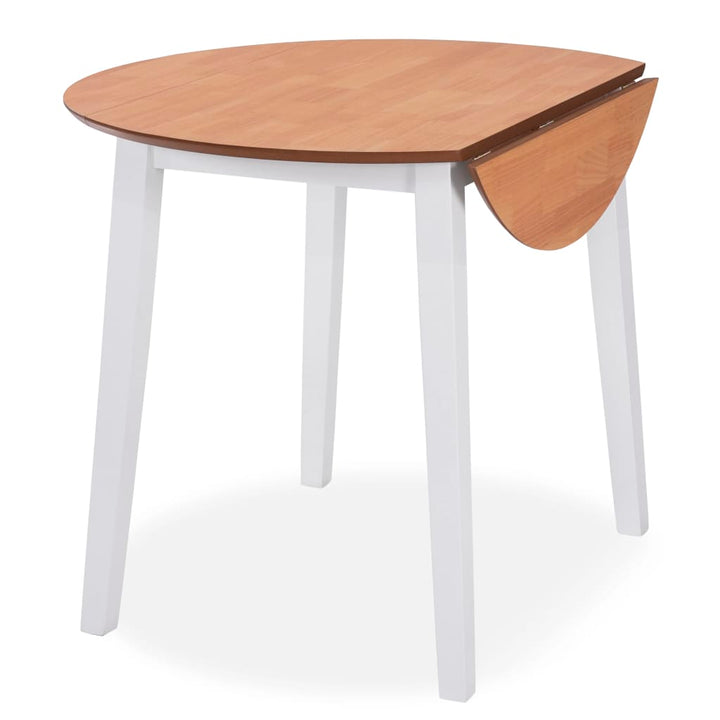 klapbord rundt MDF hvid