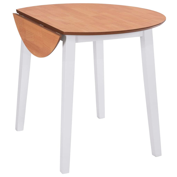 klapbord rundt MDF hvid