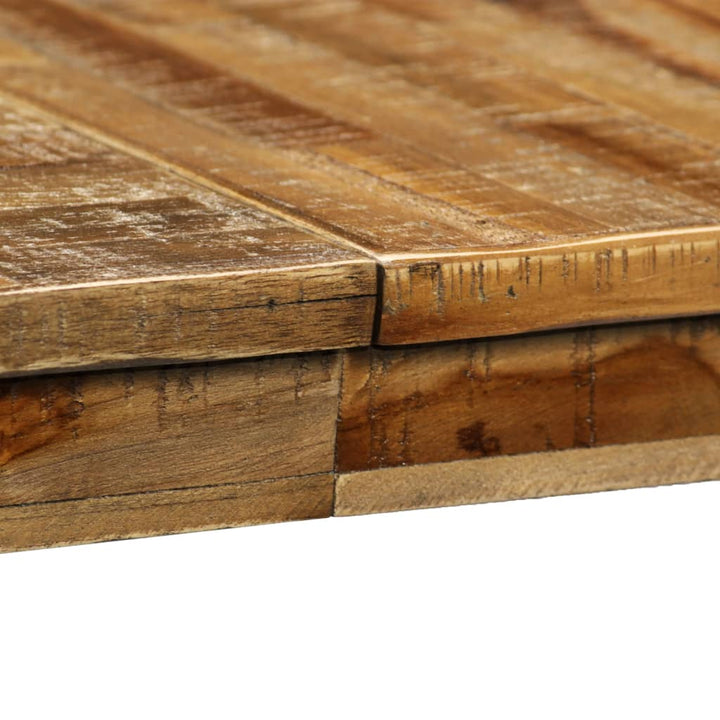 spisebord i genanvendt teak og stål 180 x 90 x 76 cm