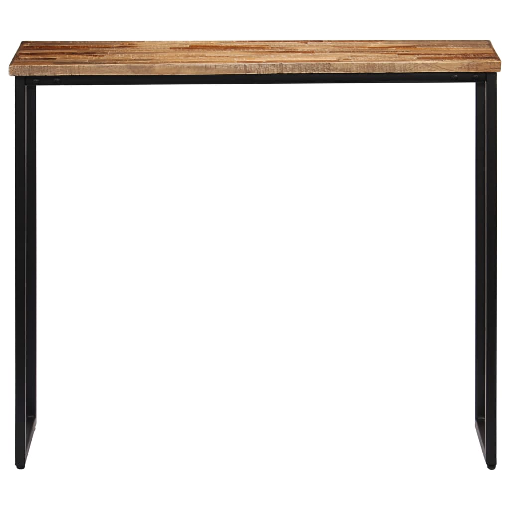 konsolbord massivt genanvendt teak 90 x 30 x 76 cm
