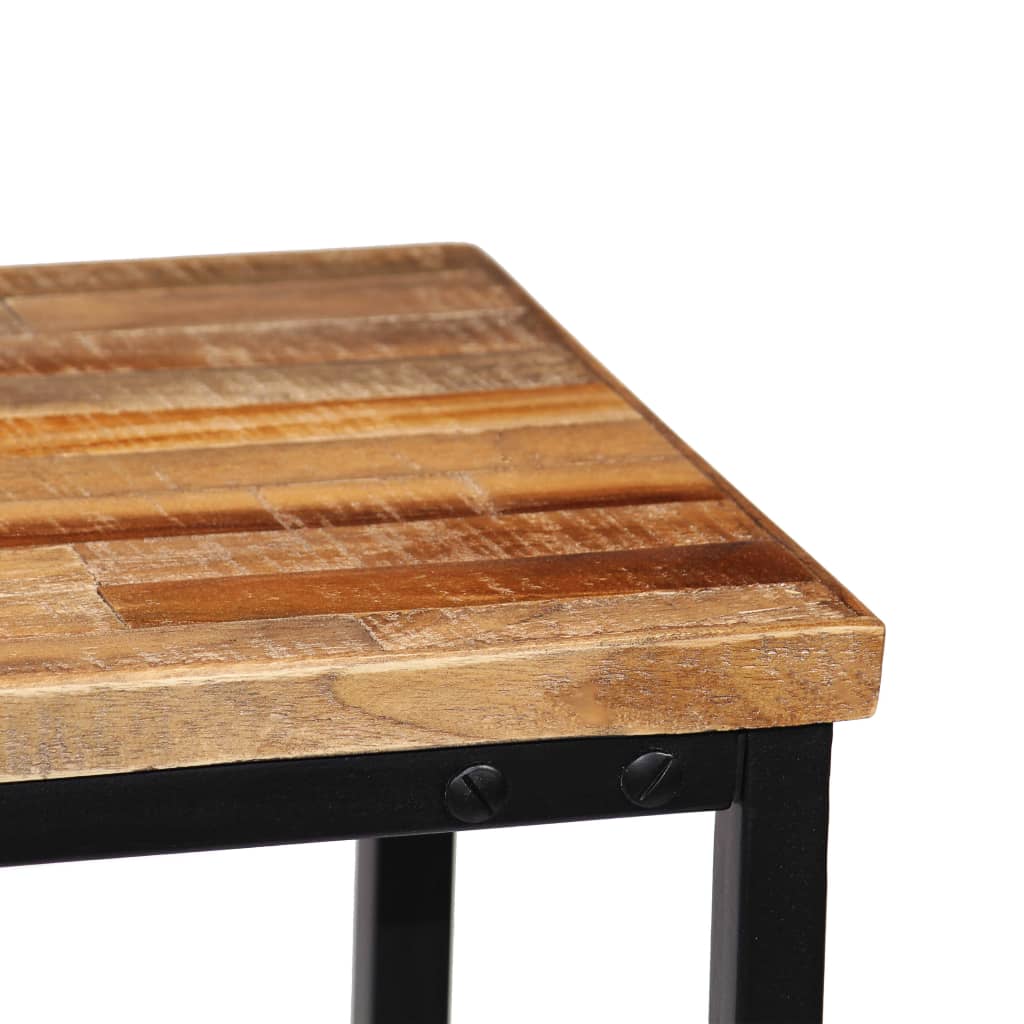 konsolbord massivt genanvendt teak 90 x 30 x 76 cm
