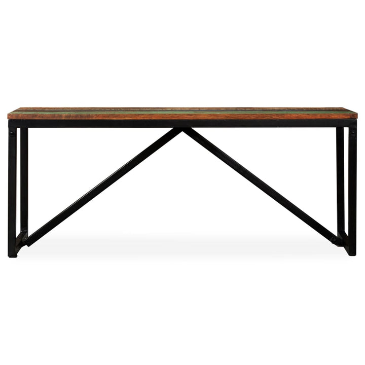bænk 110x35x45 cm massivt genbrugstræ