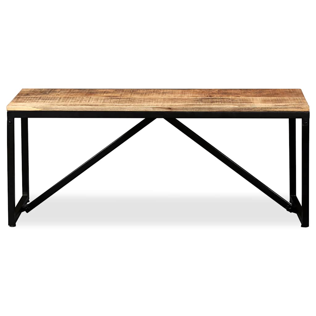 bænk i massivt mangotræ 110 x 35 x 45 cm