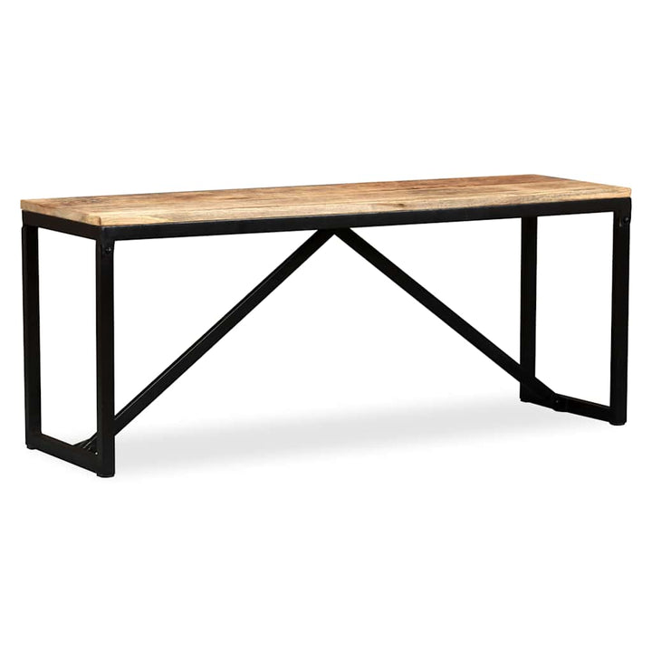 bænk i massivt mangotræ 110 x 35 x 45 cm