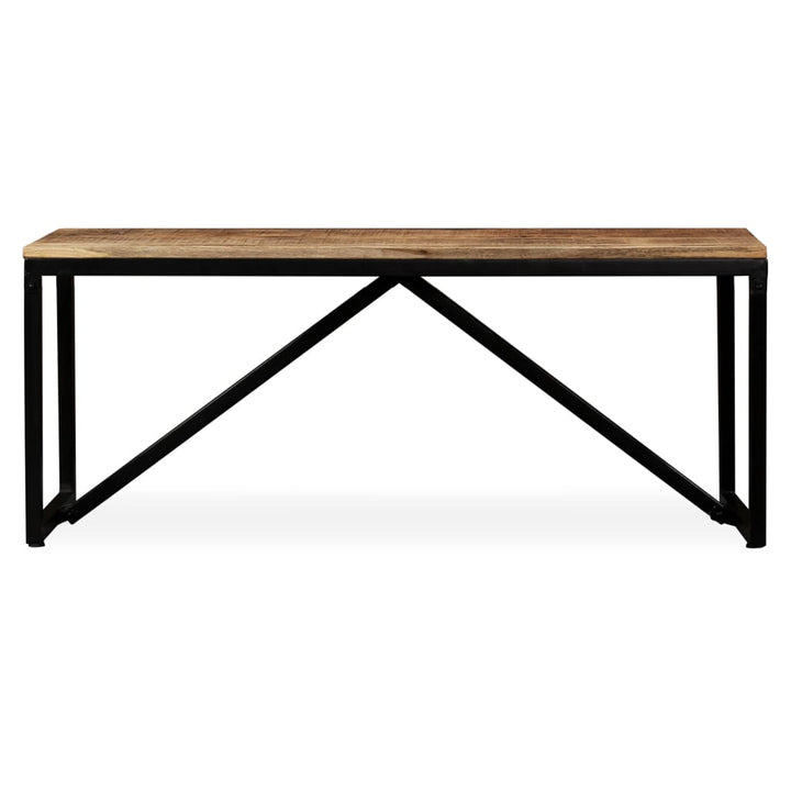 bænk i massivt mangotræ 110 x 35 x 45 cm