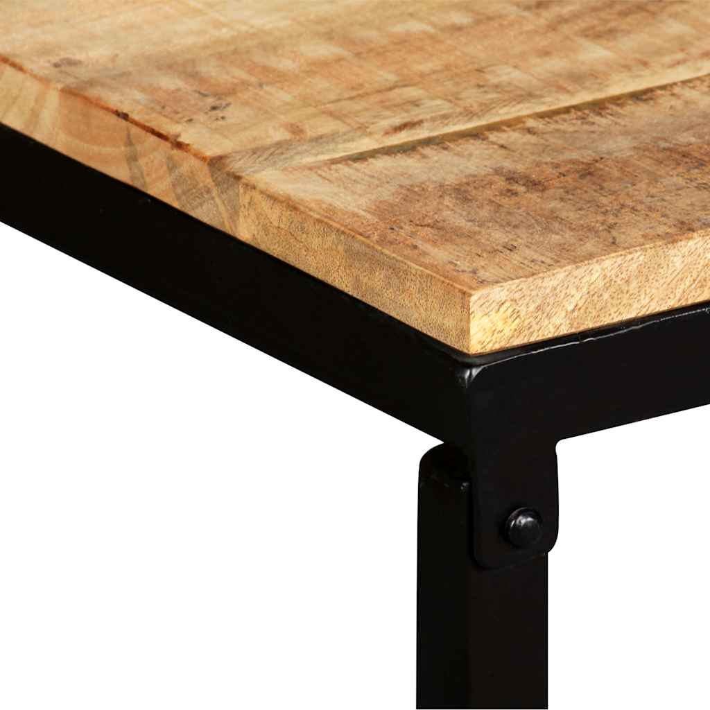 bænk i massivt mangotræ 110 x 35 x 45 cm