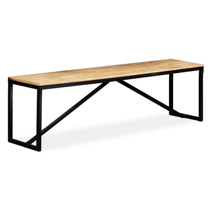 bænk i massivt mangotræ 160 x 35 x 45 cm