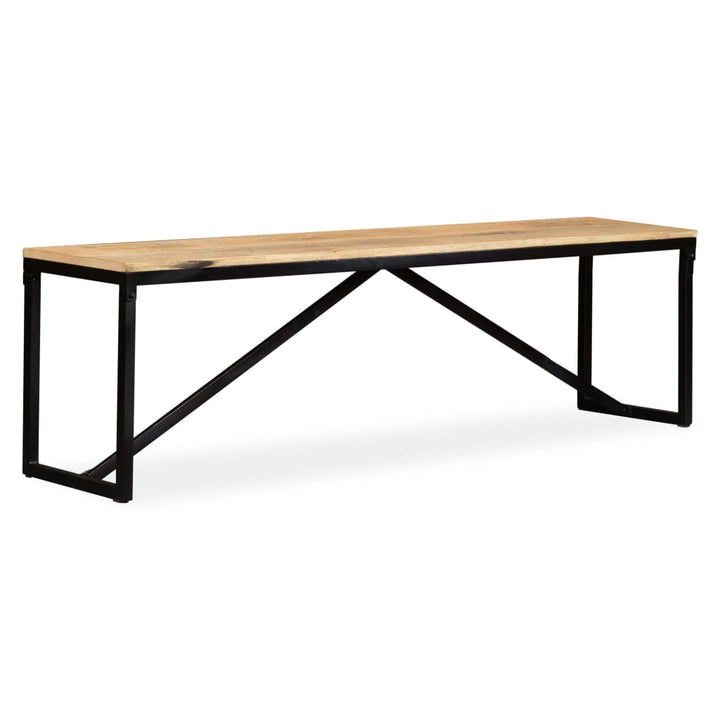 bænk i massivt mangotræ 160 x 35 x 45 cm