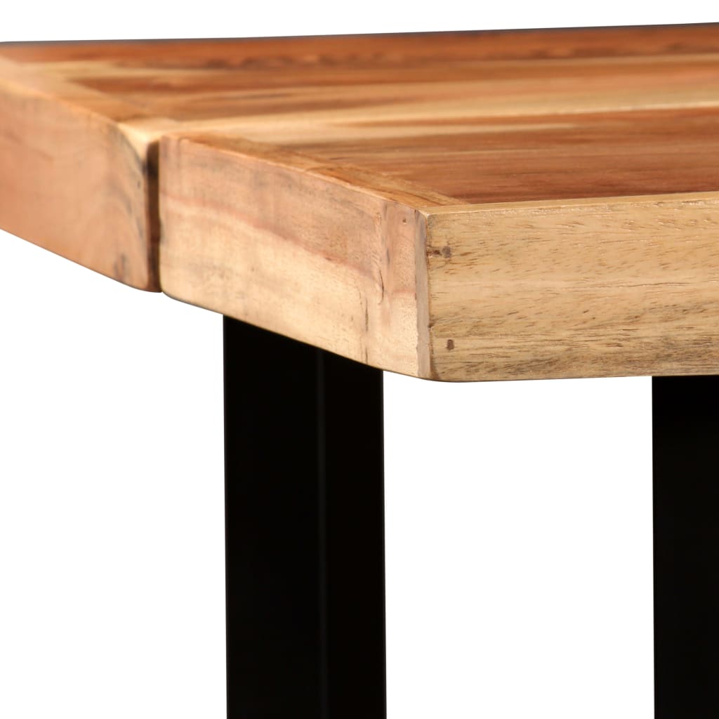 barbord 150x70x107 cm massivt akacietræ