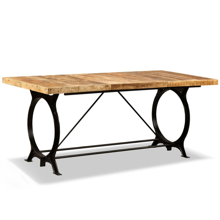 spisebord i massivt ru mangotræ 180 cm