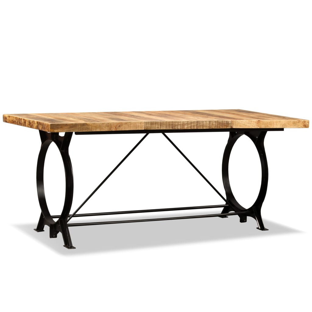 spisebord i massivt ru mangotræ 180 cm