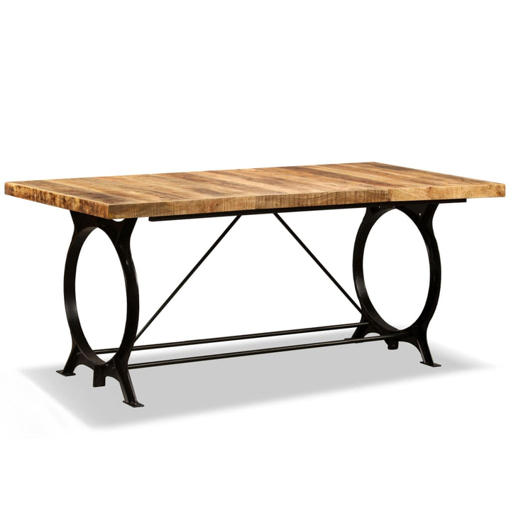 spisebord i massivt ru mangotræ 180 cm