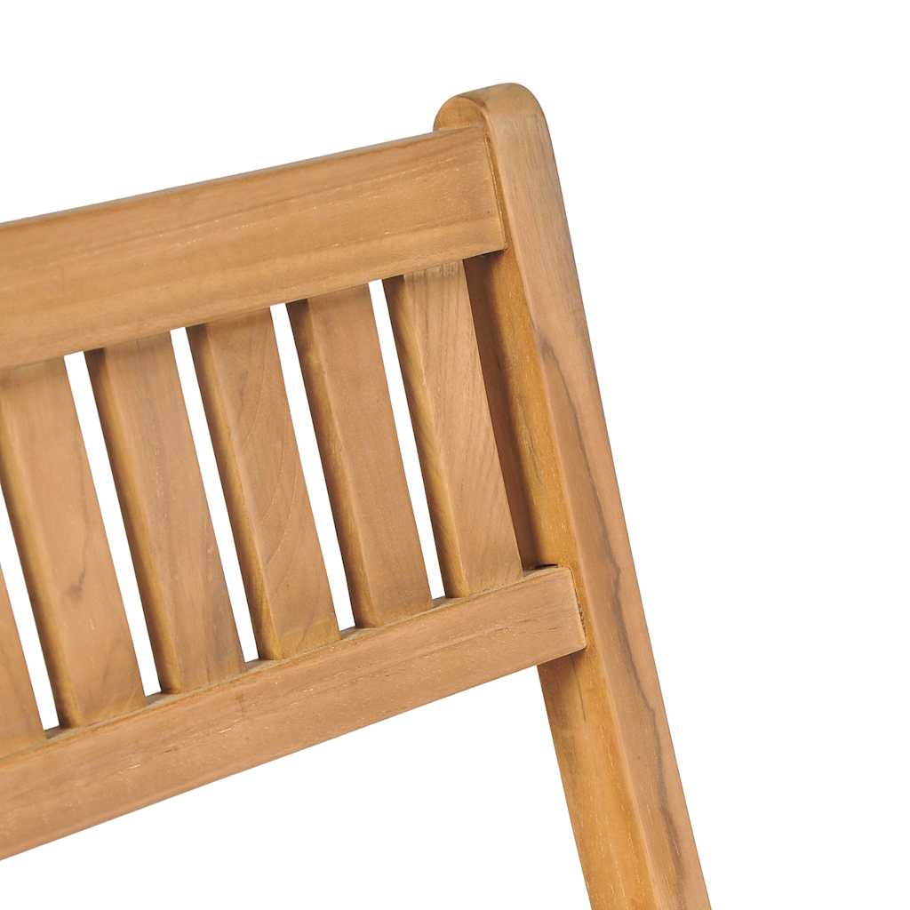 foldbare udendørs barstole 2 stk. massivt teaktræ