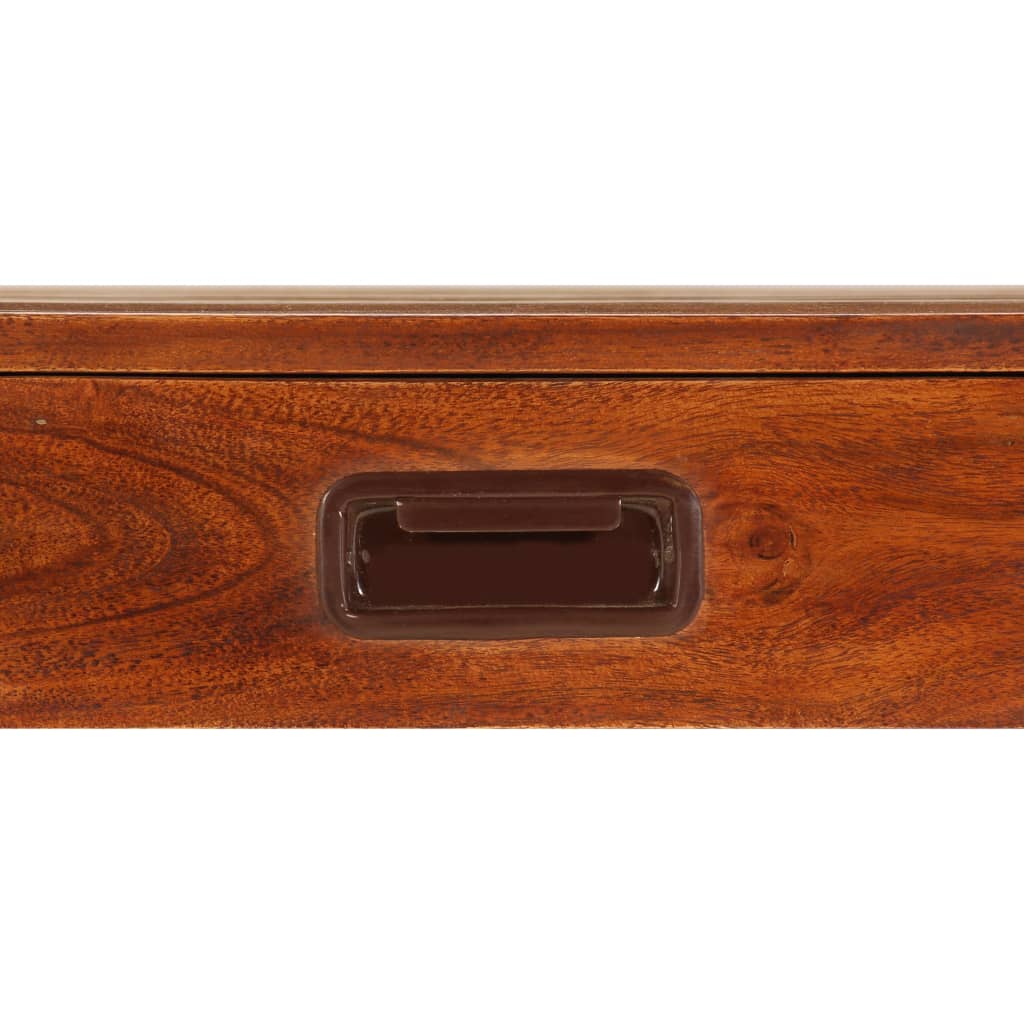 skrivebord 110x50x76 cm massivt akacietræ honningfarvet finish