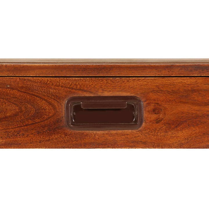skrivebord 110x50x76 cm massivt akacietræ honningfarvet finish