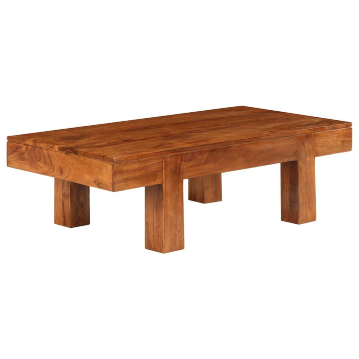 sofabord 100x50x30 cm massivt akacietræ med honningfinish