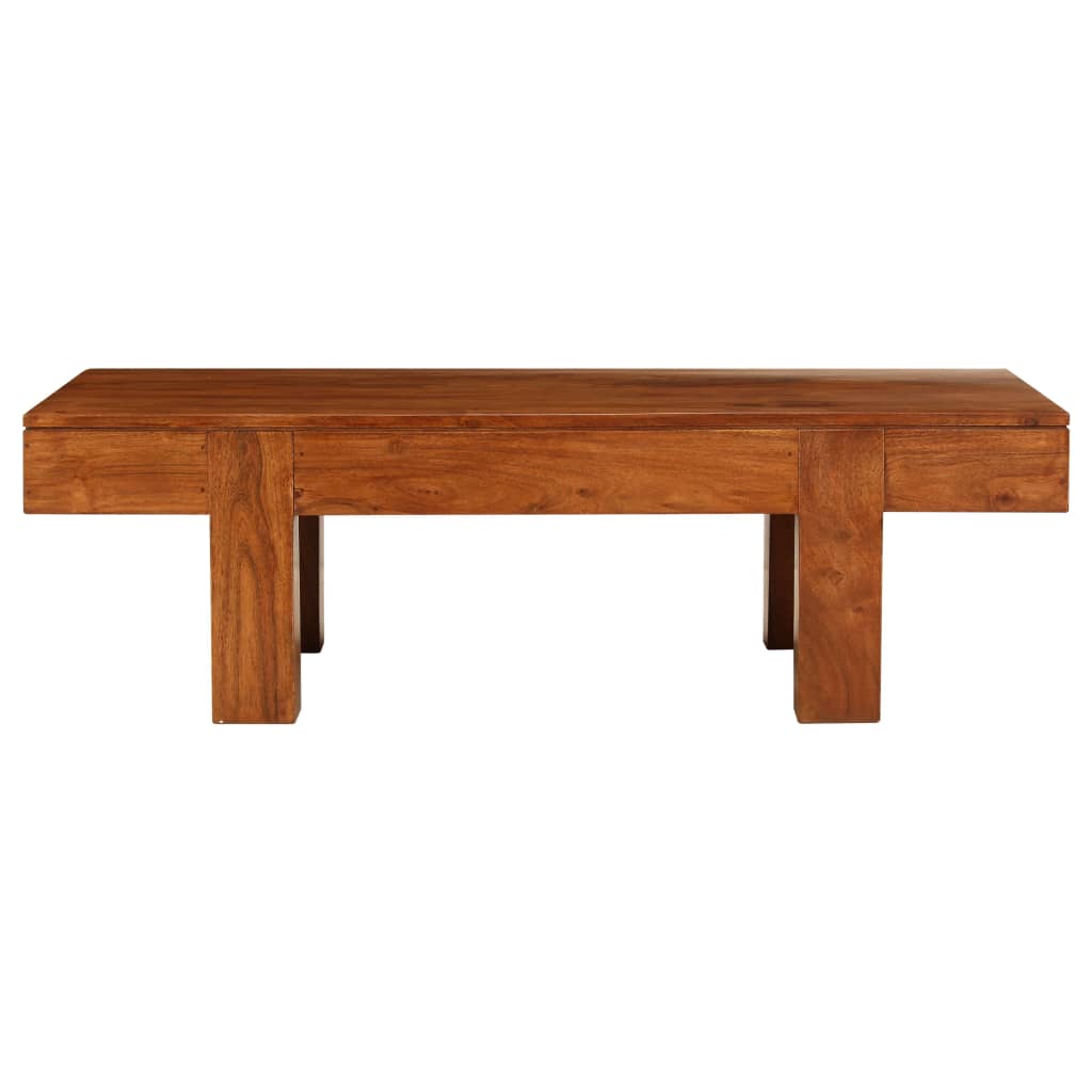 sofabord 100x50x30 cm massivt akacietræ med honningfinish