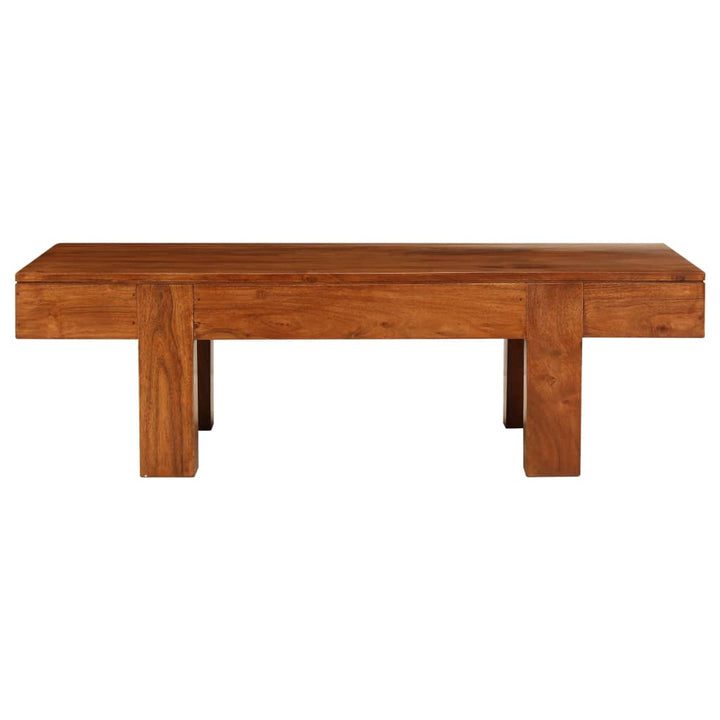 sofabord 100x50x30 cm massivt akacietræ med honningfinish