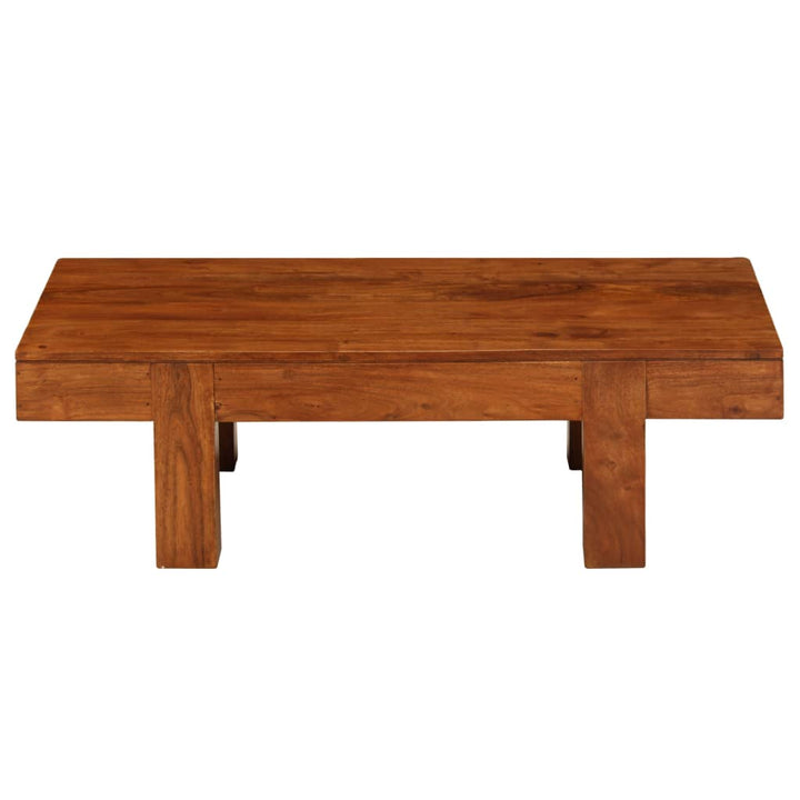 sofabord 100x50x30 cm massivt akacietræ med honningfinish