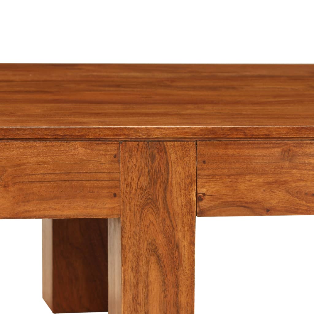 sofabord 100x50x30 cm massivt akacietræ med honningfinish