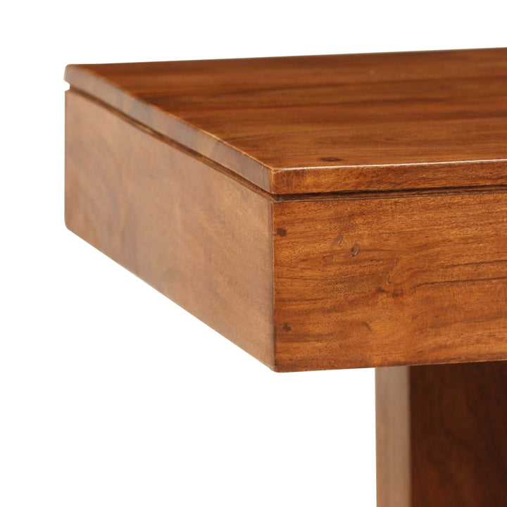 sofabord 100x50x30 cm massivt akacietræ med honningfinish
