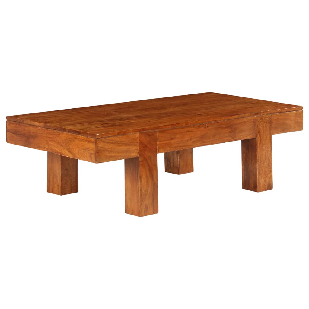 sofabord 100x50x30 cm massivt akacietræ med honningfinish