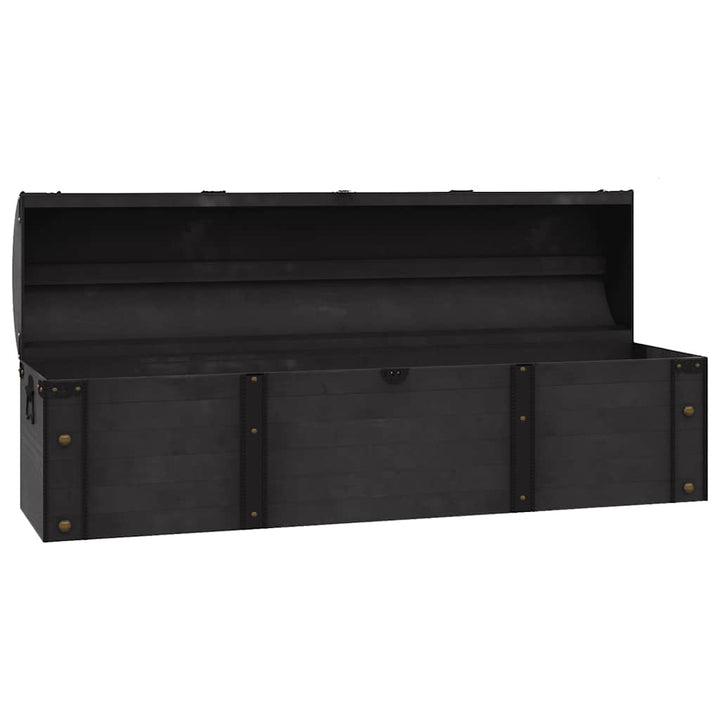 opbevaringskiste 120x30x40 cm vintagestil massivt træ