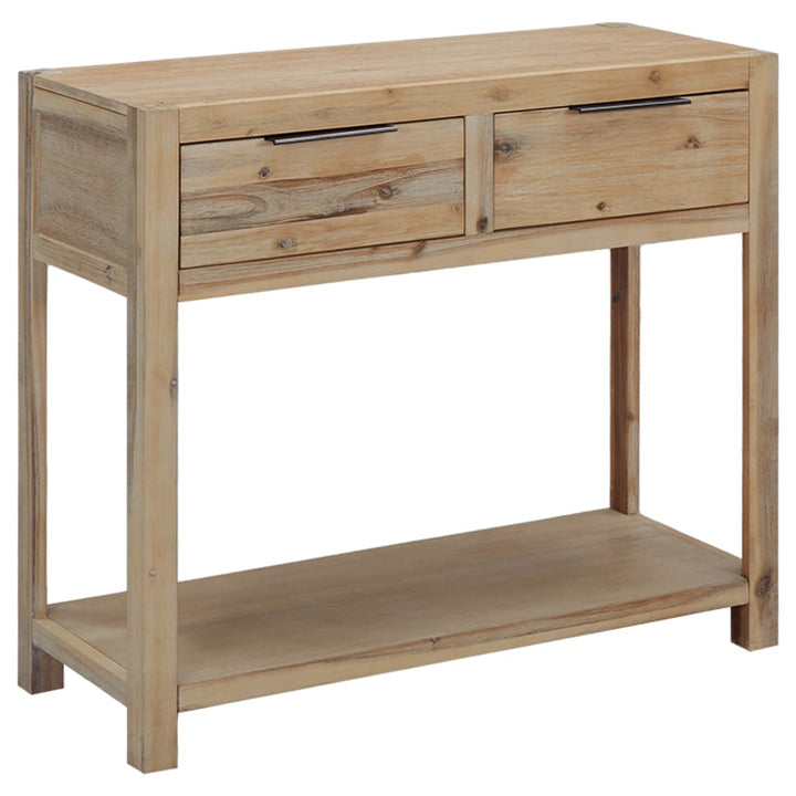 konsolbord 82x33x73 cm massivt akacietræ
