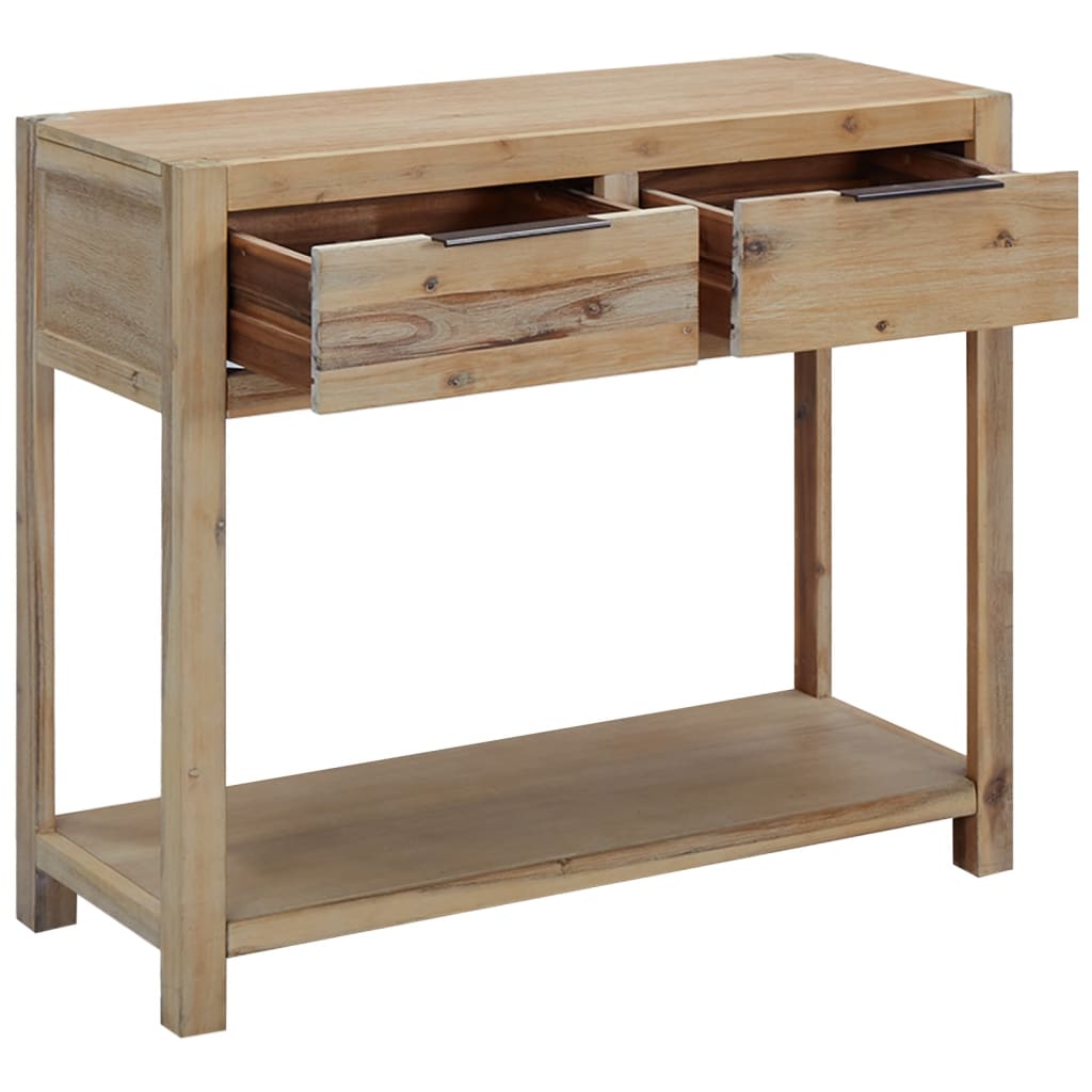 konsolbord 82x33x73 cm massivt akacietræ